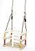 PLAYBERG Wooden Baby Swing with Hanging Ropes, for Babies and Toddlers