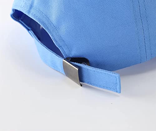 Connectyle Boys' Cotton Adjustable Cap Upf 50+ Fitted Sun Hat Breathable Sports Ball Cap Sky Blue M #TOP6