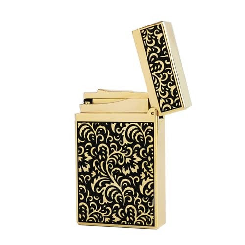 Encendedor Retro Flower clásico con llama suave y ajustable miniatura 6