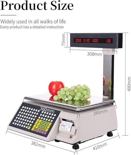 Balances de comptage numériques au marché pour vente au détail et pesée de 30kg - 7