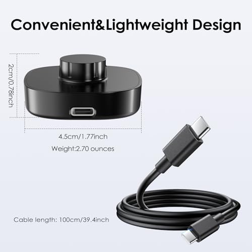 Cargador para Oura Ring Gen4 base rápida que soluciona la falta de batería en talla 9 4
