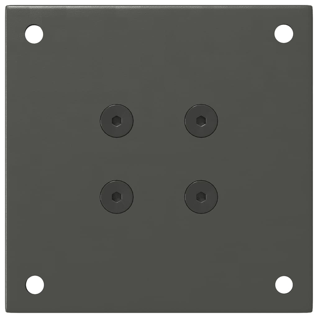 Gambe per Tavolino 4 Pz Antracite 30-32 cm Acciaio