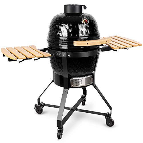 TUSY Charcoal Grill Ceramic Grills Outdoor Grilling 18 inch, Barbecue Grill BBQ Kettle