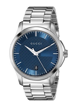Ob` Gucci Men's YA126440 G-Timeless Analog Display Swiss Quartz Silver Watch j Y rv ysAiz