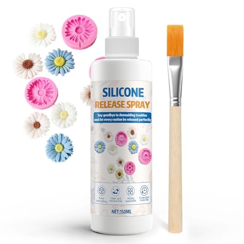 SHOPPGO Spray de Démoulage 150 ML, Convient aux Moules en Silicone, Résine Époxy, Résine AB,...