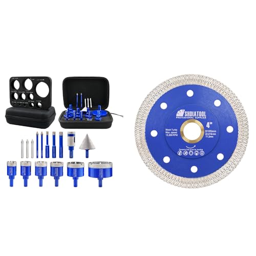 Kit de brocas diamantadas para azulejos 16 piezas miniatura 1