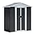 Patiometh Outdoor Sheds 5FT x 3FT Outdoor Storage, Metal Anti-Corrosion Utility Tool House with Lockable Door & Shutter Vents?Outdoor Waterproof Garden Tool Metal Storage Sheds ?Grey?