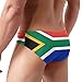 South africa flag Men's Briefs Drawstring Bikini Fashion Sports Skinny Swim Trunks