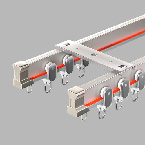 Binario pieghevole da soffitto per letti a castello e finestre a golfo, decorazione divisoria diritta flessibile, ideale per un design versatile della casa e ottimizzazione dello spazio