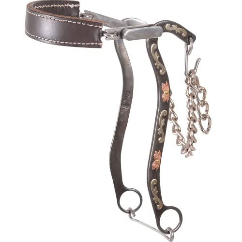 Classic Equine Hackamore with 9inch Cheek and Solid Leather Noseband