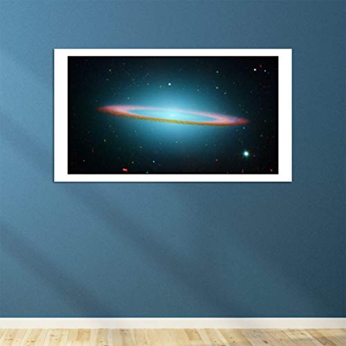 Sombrero Galaxy Hubble sans reflet grand format mat giclée murale - 4