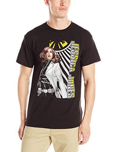 T-shirt Marvel Jessica Shield confortable noir XL pour homme