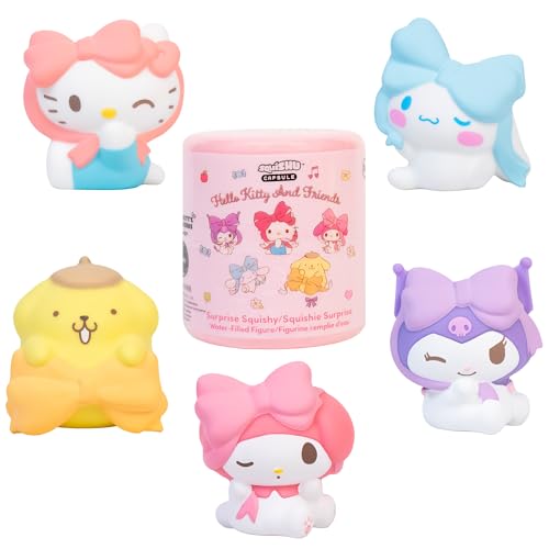 Hamee Hello Kitty and Friends SquiSHU Capsule [Surprise Blind Capsule] [Lovely Ribbon Series] Cute Water Filled Squishy Toy [Birthday Gift Bags, Gift Basket Filler, Stress Relief Toys] - 1 Pc.