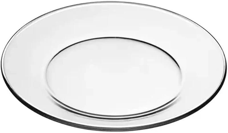 Crisa Moderno Dinner Plate, 10-1/2-Inch, Box of 12, Clear