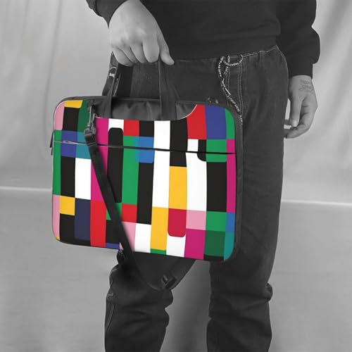 Bolso geométrico colorido para laptop de 14 pulgadas miniatura 2