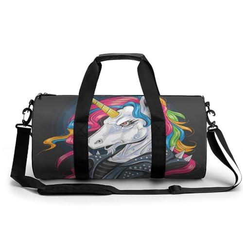 Sac de voyage licorne punk grand duffel bag de randonnée