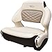 Chaparral Boat Helm Seat 31.00756 | Wide Bolster Cream Brown w/ Swivel