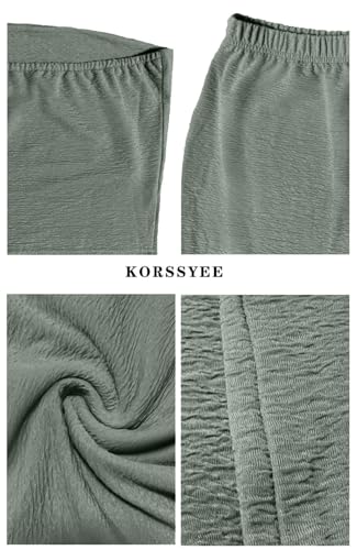 Image of Two Piece Dress Outfits for Women Sleeveless Tube Tops Bodycon Maxi Dress Summer Strapless Crop Top Sexy Suits Set