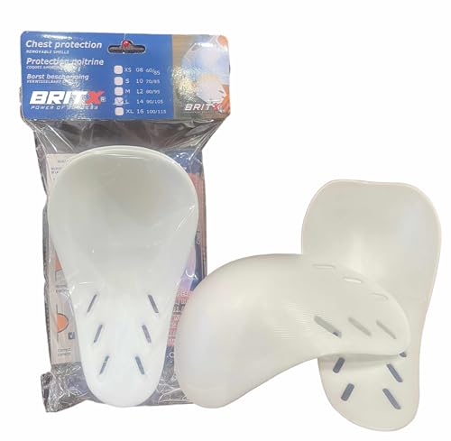 BRITX Female Chest Guard Protector Karate Chest Guard, Taekwondo, Thai, MMA, Boxing, Kick Boxing, Cricket, Chest Guard Football, Rugby, Insert Only (L)