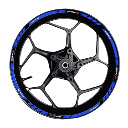 Autocollant réfléchissant de jante Suzuki GSXS750 roue turquoise