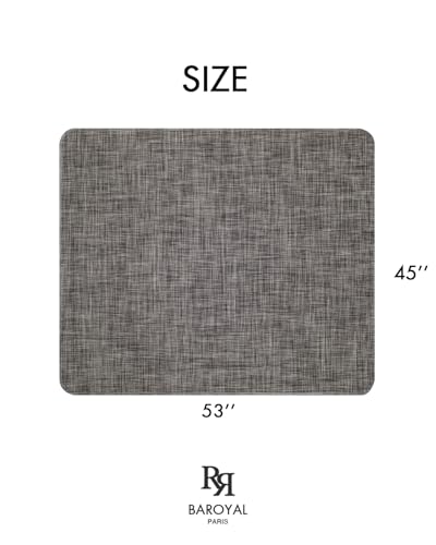 Image of BARoyal Office Chair Mat for Hardwood Floor Under Desk Computer Rolling Chair Mat for Wood /Tile Floor Non-Slip Heavy Duty Desk Rug PVC Plastic Hard Floor Protector 45 inch x 53 inch(Gravel)