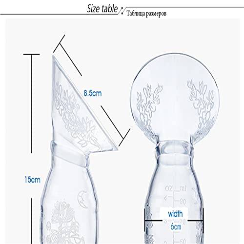 Bomba De Extração Silicone Para Armazenar Leite Materno Manual/Coletor De Seios (branco)