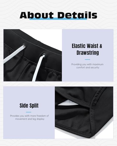 AIMPACT Mens Short Swim Trunks Quick Dry Beach Board Shorts 80s 90s Summer Vintage Swimwear with Lining Swimming Suits4