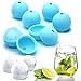 DropD'olio N.ICY Balls - 4 cm Eiskugel - Silikon Eiskugelform 6 Stück - Umweltfreundliche Verpackung - BPA Free - Runde Eiswürfelform für Cocktails und alle Getränke