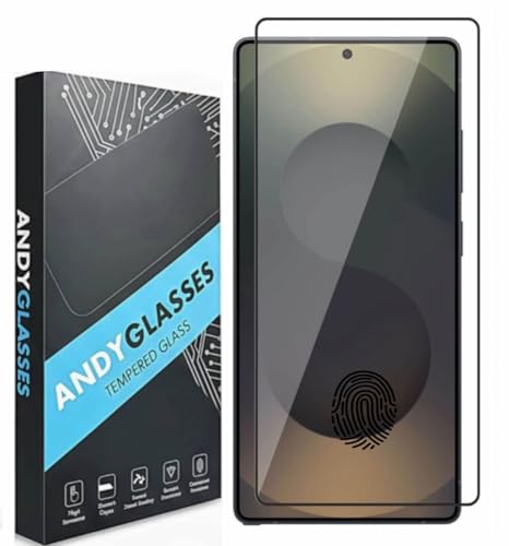 Image of Tempered Glass Screen Protector Compatible For Samsung Galaxy S25 Ultra 5G (Black) Edge To Edge Full Screen Coverage (Ultrasonic Fingerprint Working) With Easy Installation Kit,Pack Of 1