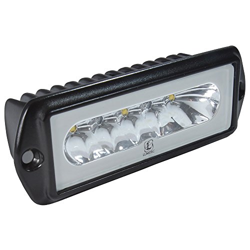 Capri2 Spreader Light, Black, 5k White/Blue, Flush Mount