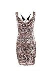 Vestido tubino, aplicaciones de lentejuelas, falda