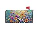 Wamika Seasonal Nature Spring Summer Autumn Winter Flowers Mailbox Covers Standard Size Abstract Floral Watercolor Rainbow Dandelion Poppy Magnetic Mail Wraps Cover Letter Post Box 21