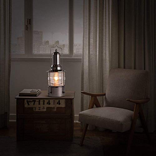 Lampe de bureau stable fer et verre E27 éclairage bureau chic - 3