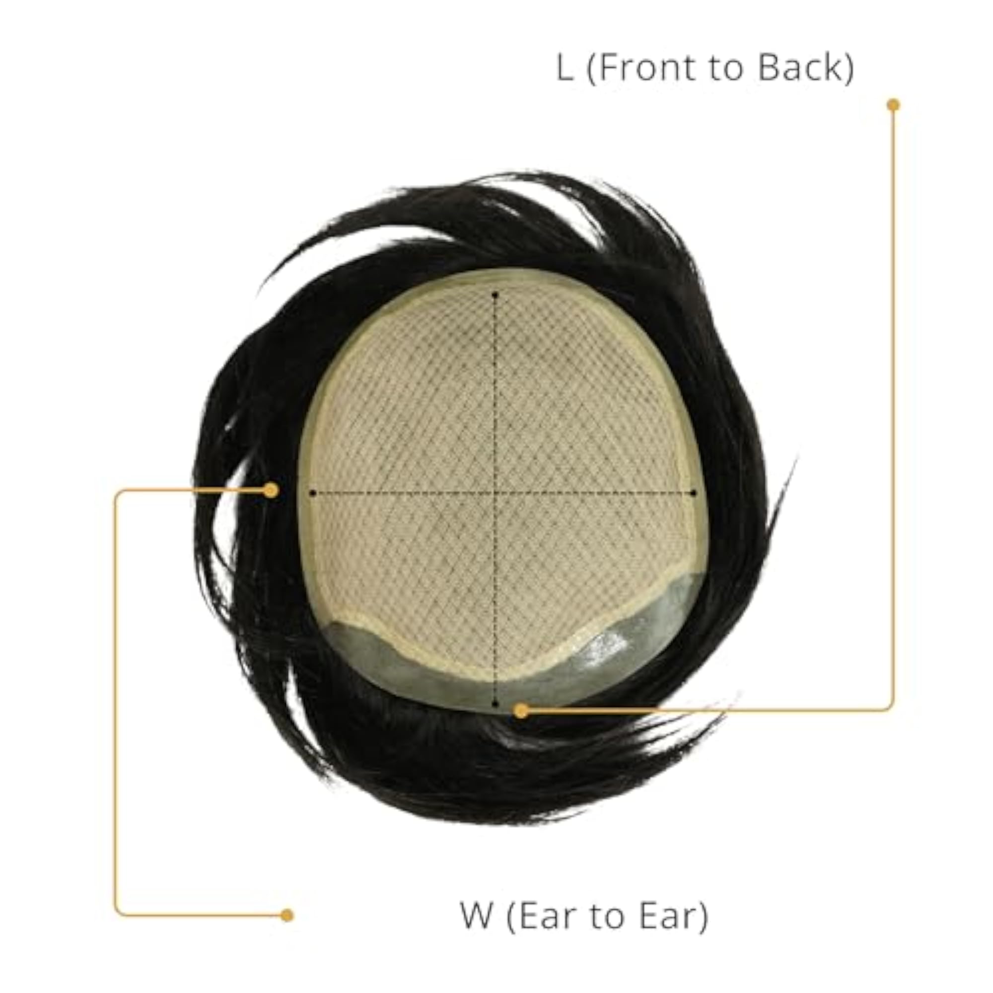 Silk Mirage Patch for Men, Double Layer System Wig