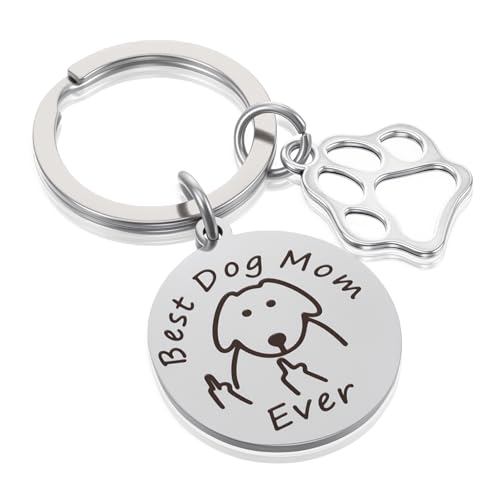 Nogeqi Llavero con diseño de huella de perro, regalo para dueños de perros, llavero para perros, regalos para mamá de perro, regalos para amantes de los perros, regalos para mujeres y niñas Nogeqi Llavero con diseño de huella de perro, regalo para dueños de perros, llavero para perros, regalos para mamá de perro, regalos para amantes de los perros, regalos para mujeres y niñas