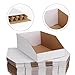 EXYGLO Cardboard Boxes, Pack of 35 Corrugated Storage Bins 12x8x4.5 inch Pantry Organizer Bins for Shelves Garage Office Organization