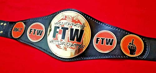 Maxan TAZ FTW Heavyweight Championship Belt Adult Size Genuine Leather Replica 2mm
