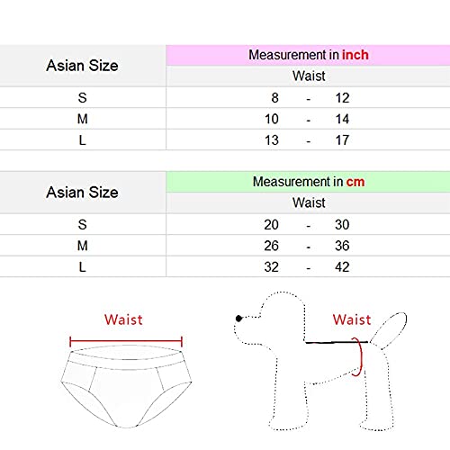 Bybycd Pet Sanitary Pants Reusable Pet Dog Diaper Physiological Pants Washable Female Dog Panties Shorts Underwear Lace Edge Pet Trousers(L,Pink) #TOP1