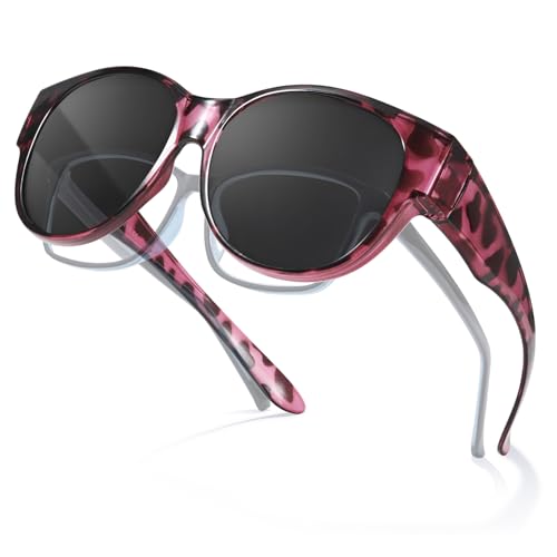 Xfeel Sunglasses Over Glasses for Women Polarized Trendy Shades Over Prescription Glasses Sun Glasses