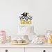 BOBYIYI Congrats Grad Cake Topper 2026 Graduation Party Decorations Class of 2026 Graduation Party Decorations for High School 2026 Grad Party Decor Black Gold Glitter