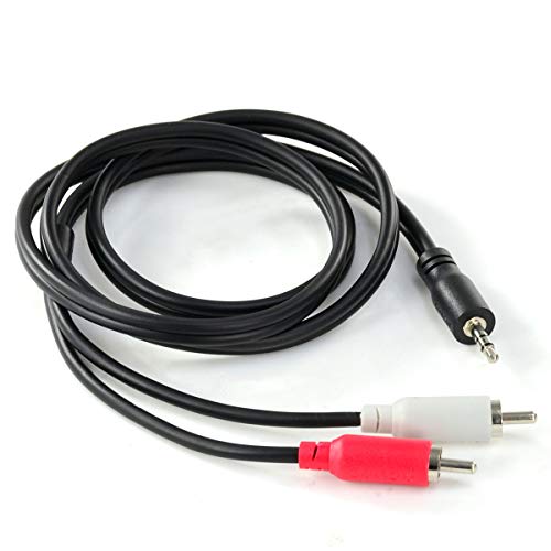 CABO DE ÁUDIO 2 RCA MACHO PARA P2 3.5MM MACHO 28AWG PURO COBRE 1 METRO - P2R35-1 - PCYES