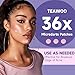 TEAWOO 36-Count Microdart Acne Patches, Cute Pink Round-shaped, Hydrocolloid Pimple Patches with Salicylic Acid & Madecossoside, Microdart Zit Patches for Deep Blemishes & Early Stage Acne (Patented)