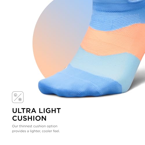 Image of Feetures Elite Light Cushion Mini Crew Sock - Sport Sock with Targeted Compression