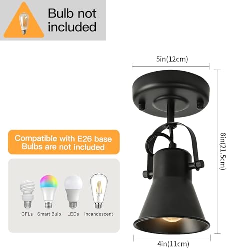 Image of Track Light Modern Ceiling Spot Lighting Indoor, Adjustable Wall Mount Accent Light,for Bedroom Living Room Hallway Kitchen Painting(2 Pack)