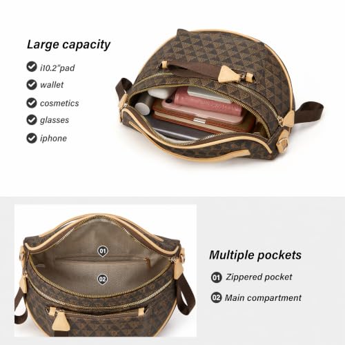 Image of Crossbody Purse for Women Small Crossbody Bags Trendy Vegan Leather with Adjustable Shoulder Straps Gift for Mother Wife Mom
