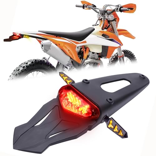Image of Motorcycle LED Rear Fender 12V LED Tail Light Brake Lamp with 2pcs Turn Singla Light For Off-road Motorcycle Motocross Dirt Bike