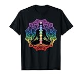 Chakra Alignment Meditation Spiritual 7 Chakras Lotus Flower T-Shirt