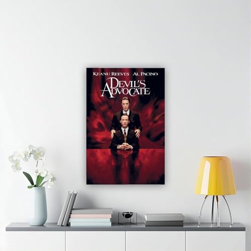Poster auf Leinwand 'The Devil's Advocate', Wandkunst, Dekordruck, Gemälde für Wohnzimmer, Schlafzimmer, Dekoration, 30 x 45 cm