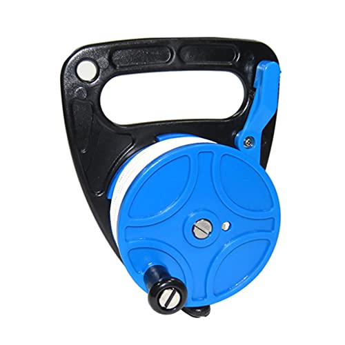 Line SMB Dive Cave Diving Reel With Handle Thumb Stopper Clip Hook For Underwater Diving Diver Snorkeling