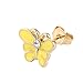 10 Pairs Small Cute Simple Post Stud Earrings Set for Girls Kids Gold Tone Mix and Match (Butterfly)